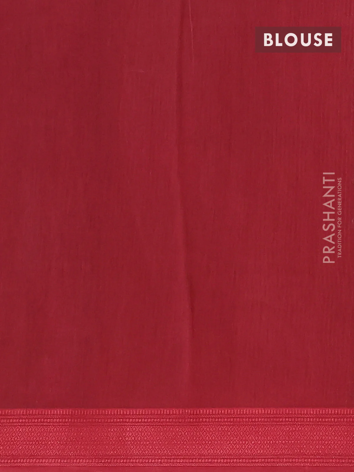 Chanderi silk cotton saree maroon with allover kalamkari prints and woven border - Image 4