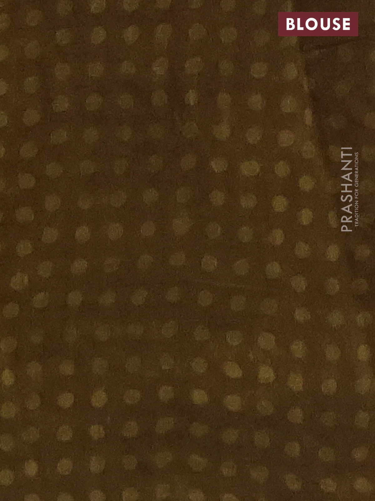 Chanderi silk cotton saree mustard green shade and beige with allover prints & mirror work and printed border - Image 4