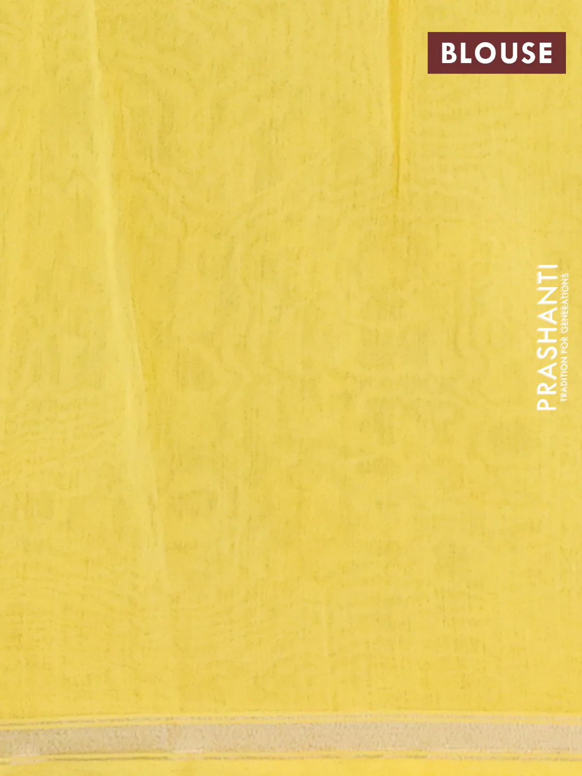 Chanderi silk cotton saree yellow and orange with allover prints and zari woven border - Image 4
