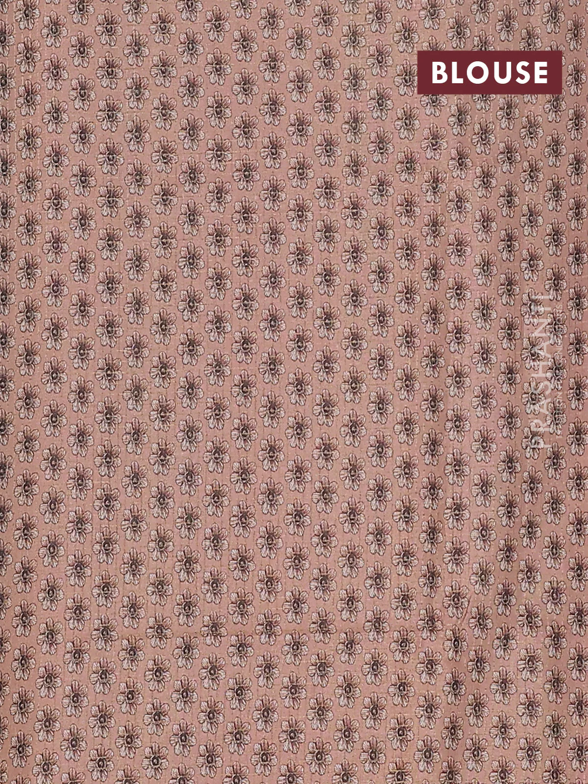 Chappa saree grey and peach shade with allover zari checked pattern and madhubani printed pallu - Image 4