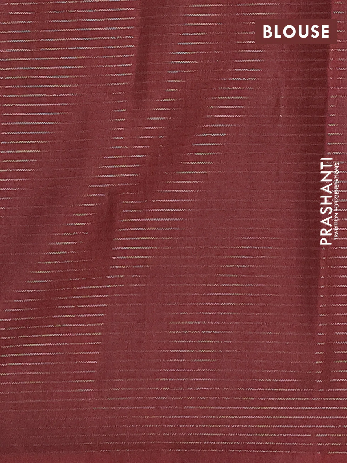 Chappa saree maroon and grey with allover small zari checked pattern and printed border - Image 4