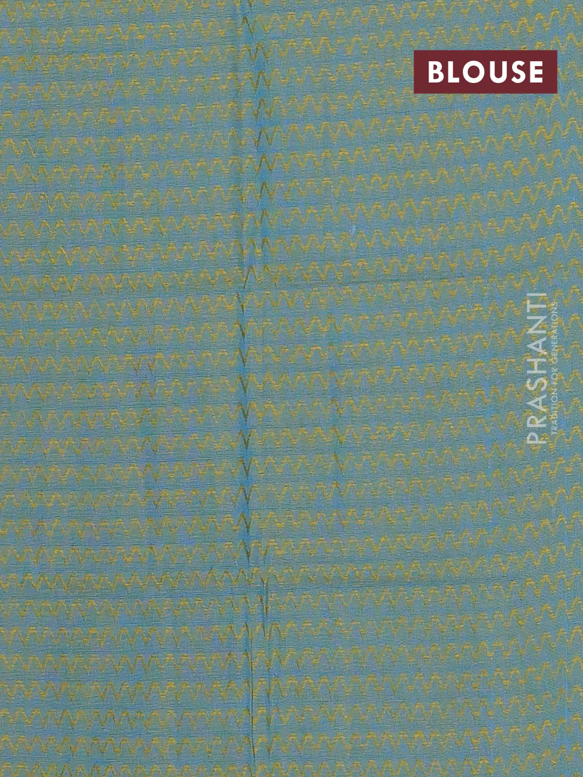 Chettinad cotton saree bluish purple and teal green with plain body and thread woven butta border - Image 4
