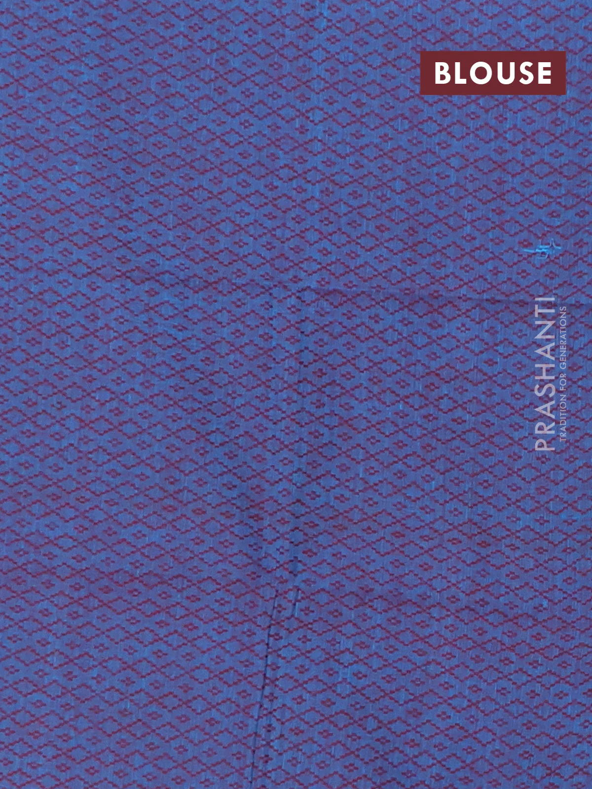 Chettinad cotton saree cs blue and bluish purple with plain body and temple design rettapet thread woven border - Image 4