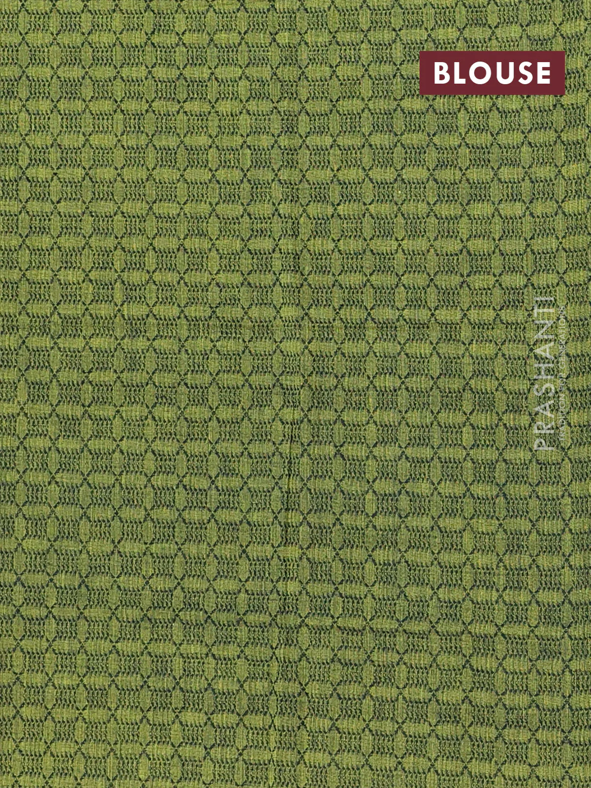 Chettinad cotton saree deep wine and light green with plain body and temple design rettapet thread woven border - Image 4