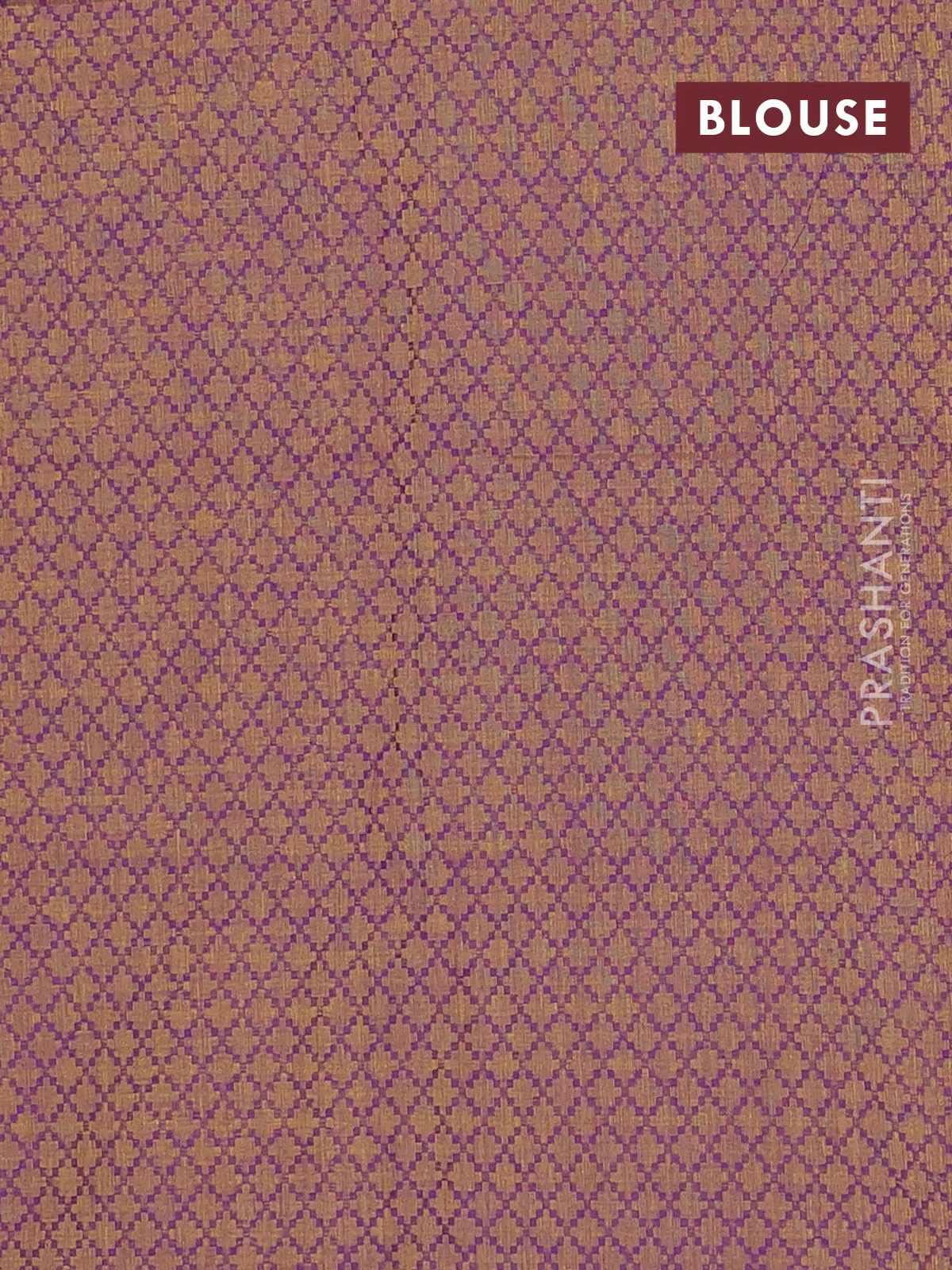 Chettinad cotton saree dual shade of greenish pink and purple with thread woven buttas and temple design zari woven border - Image 4