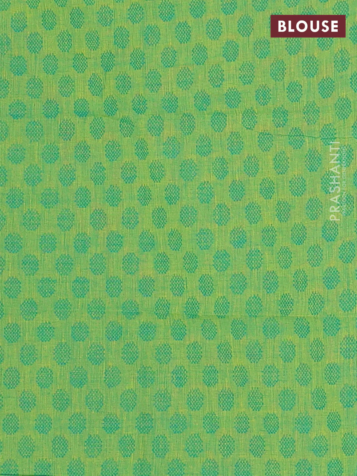 Chettinad cotton saree dual shade of maroon and green with plain body and zari woven border - Image 4