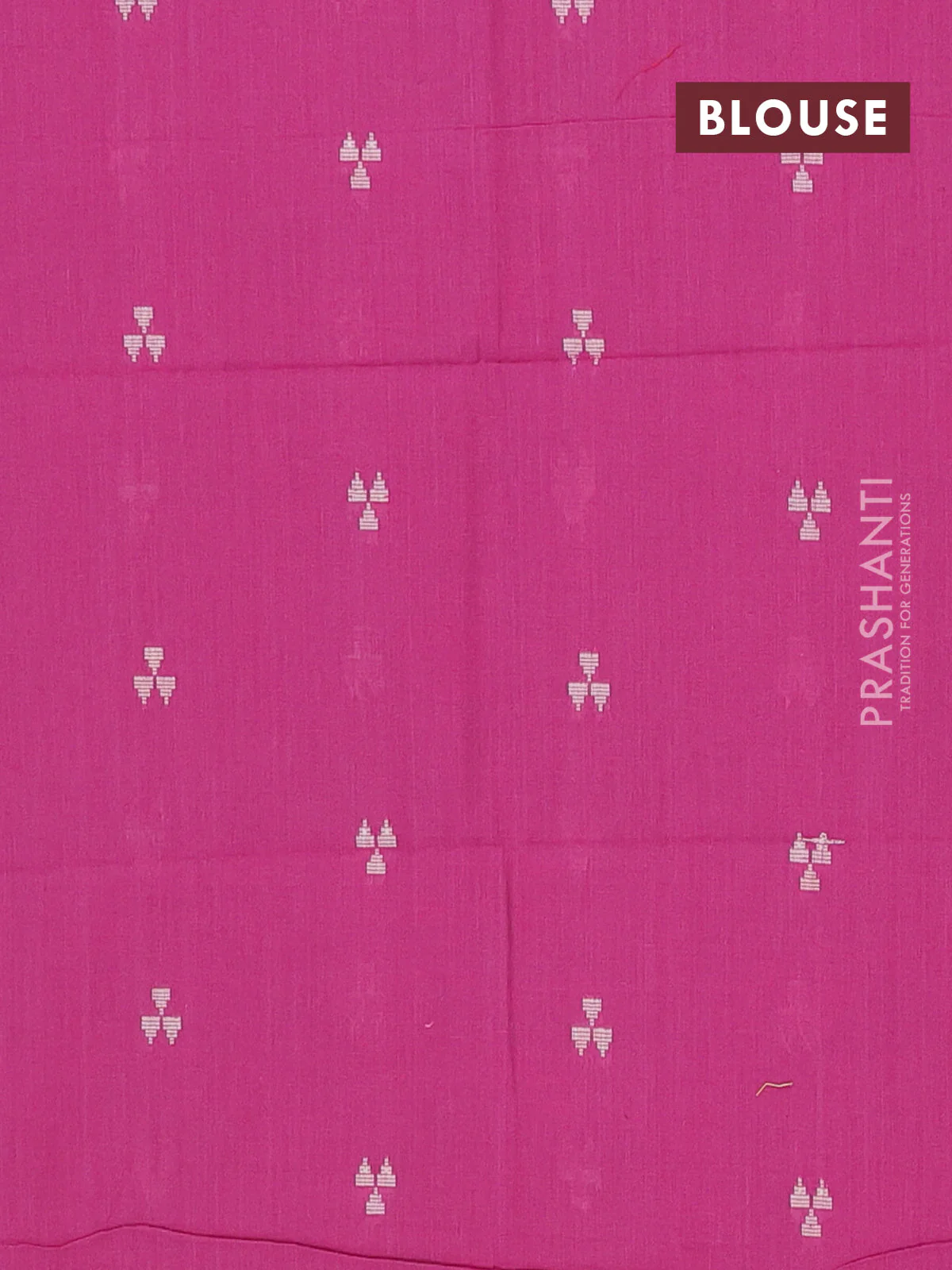 Chettinad cotton saree mehendi green and pink with thread woven buttas and zari woven border - Image 4
