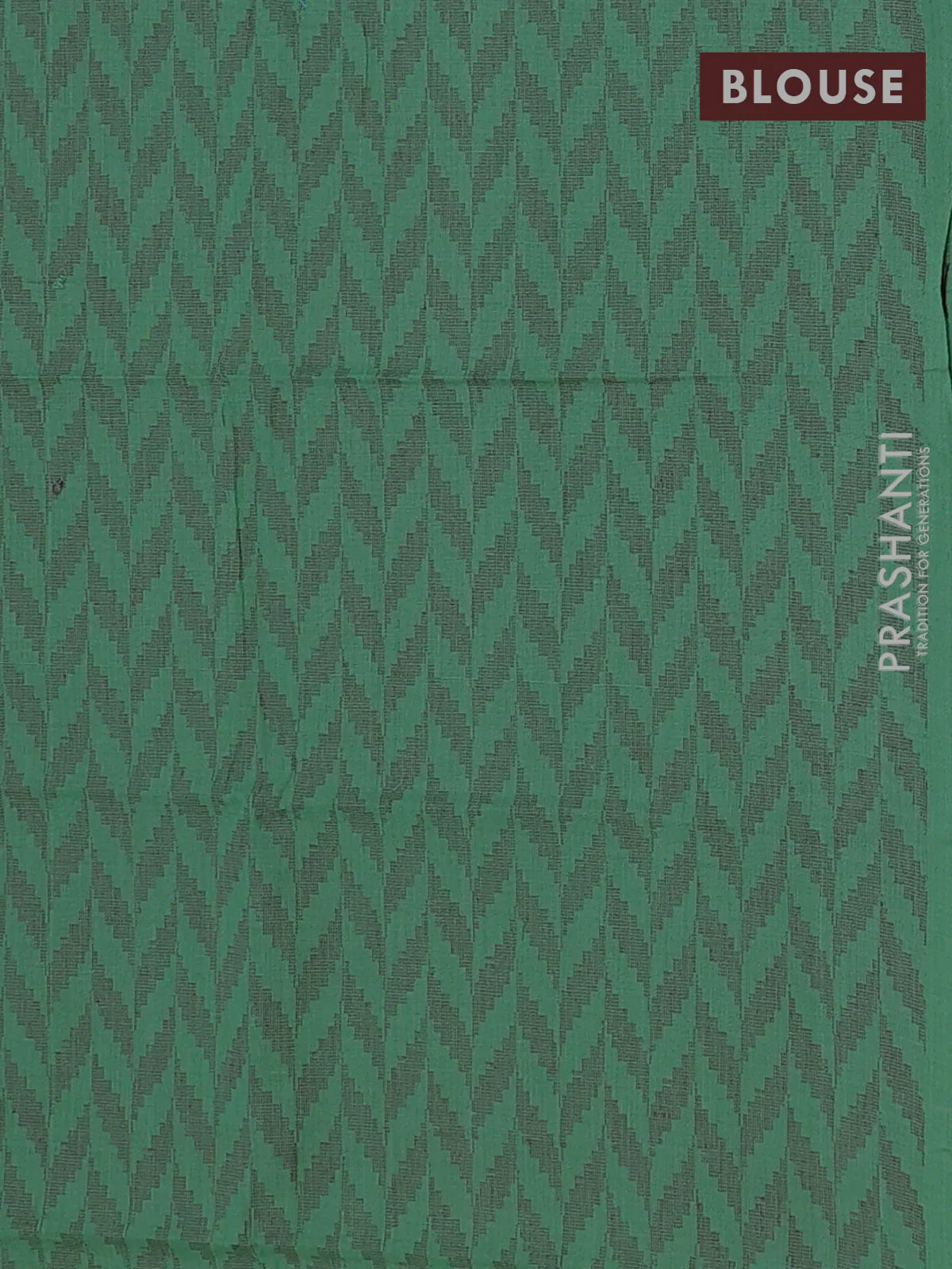Chettinad cotton saree pink and green with thread woven buttas and thread woven border - Image 4