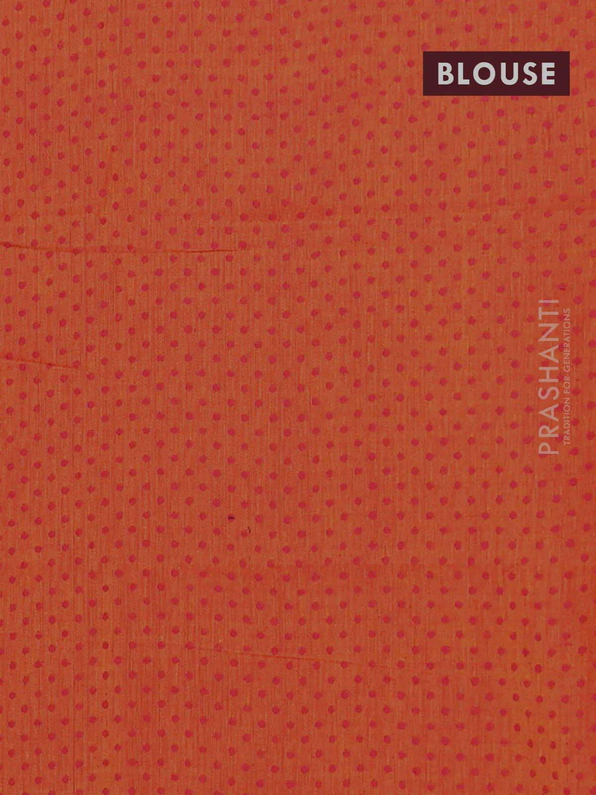 Chettinad cotton saree pink and orange with allover checked pattren and long rettapet butta border - Image 4