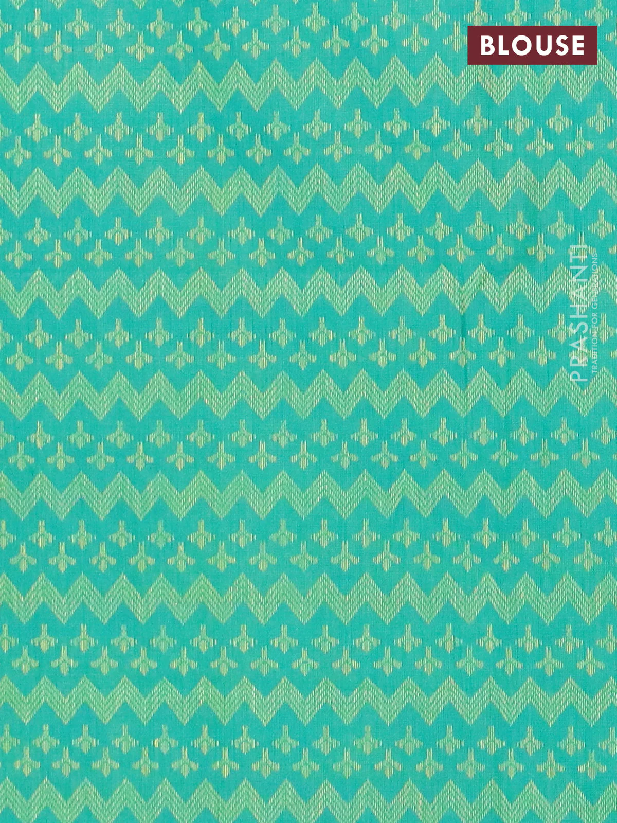 Chettinad cotton saree purple and green with thread woven buttas and zari woven border - Image 4