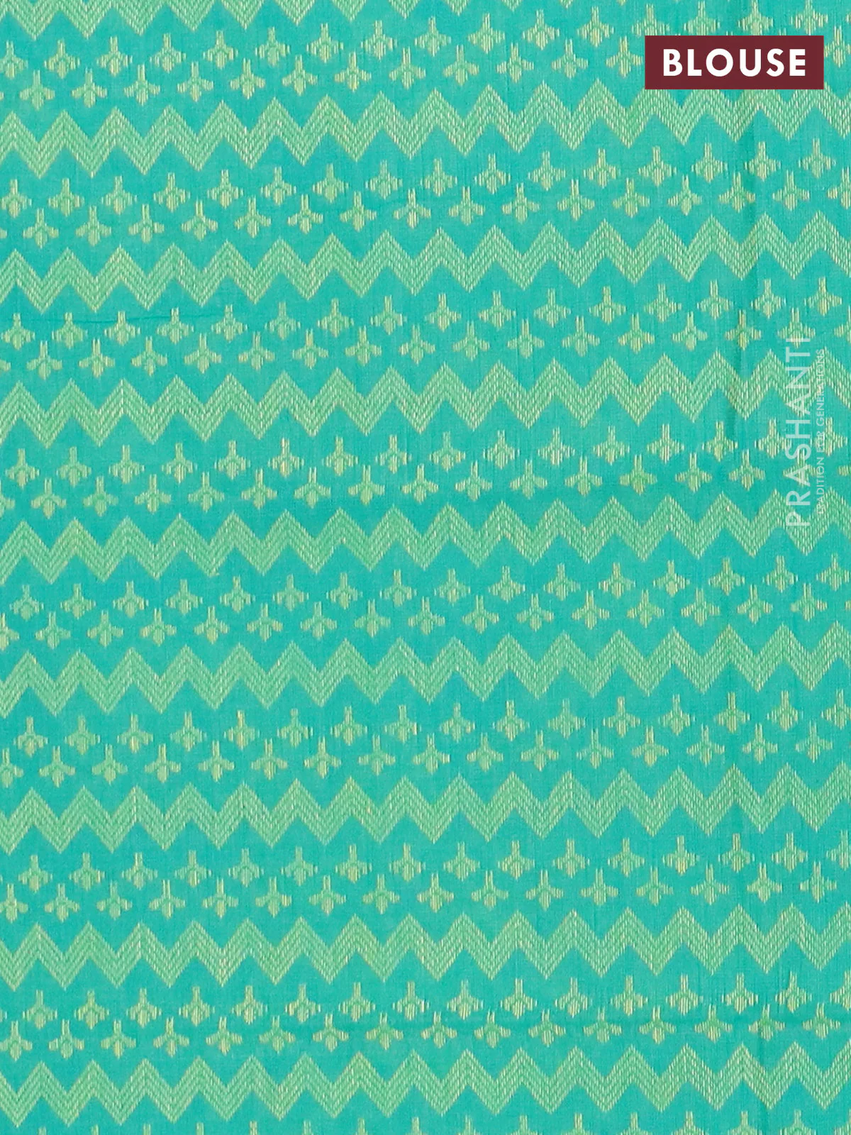 Chettinad cotton saree purple and teal green with thread woven buttas and zari woven border - Image 4