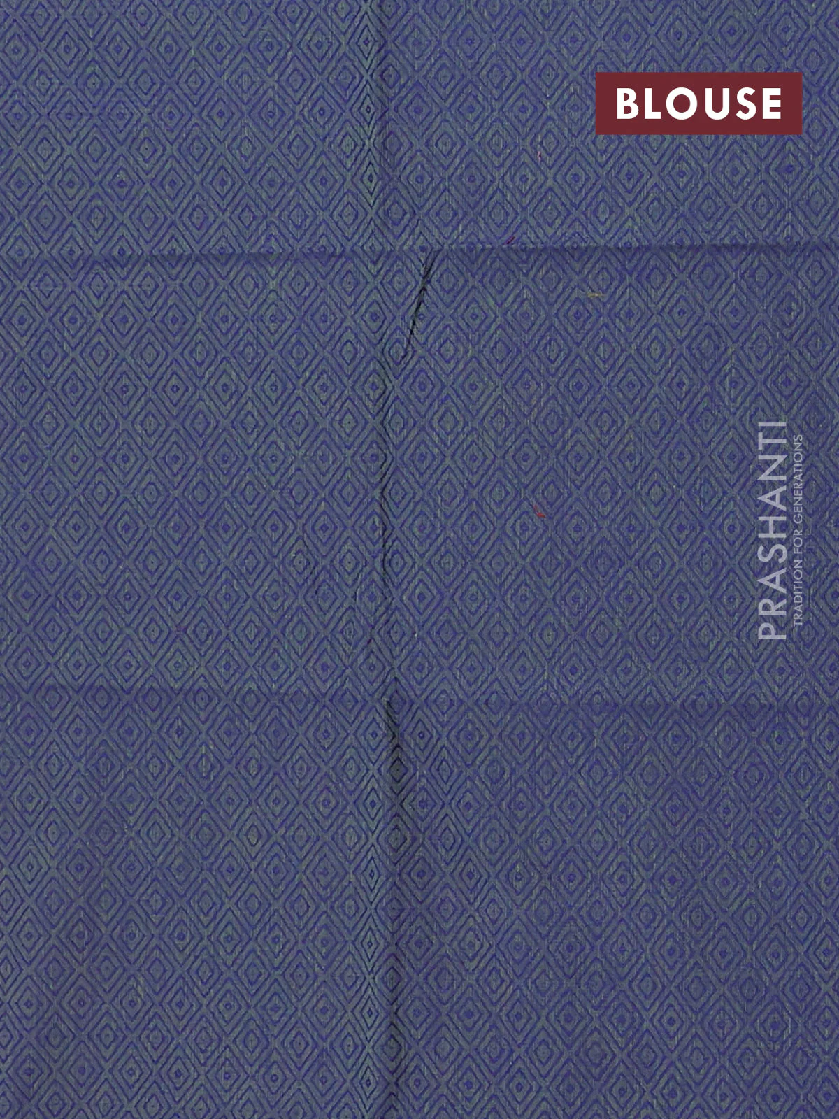 Chettinad cotton saree purple shade and green with allover small checked pattern and zari woven border - Image 4