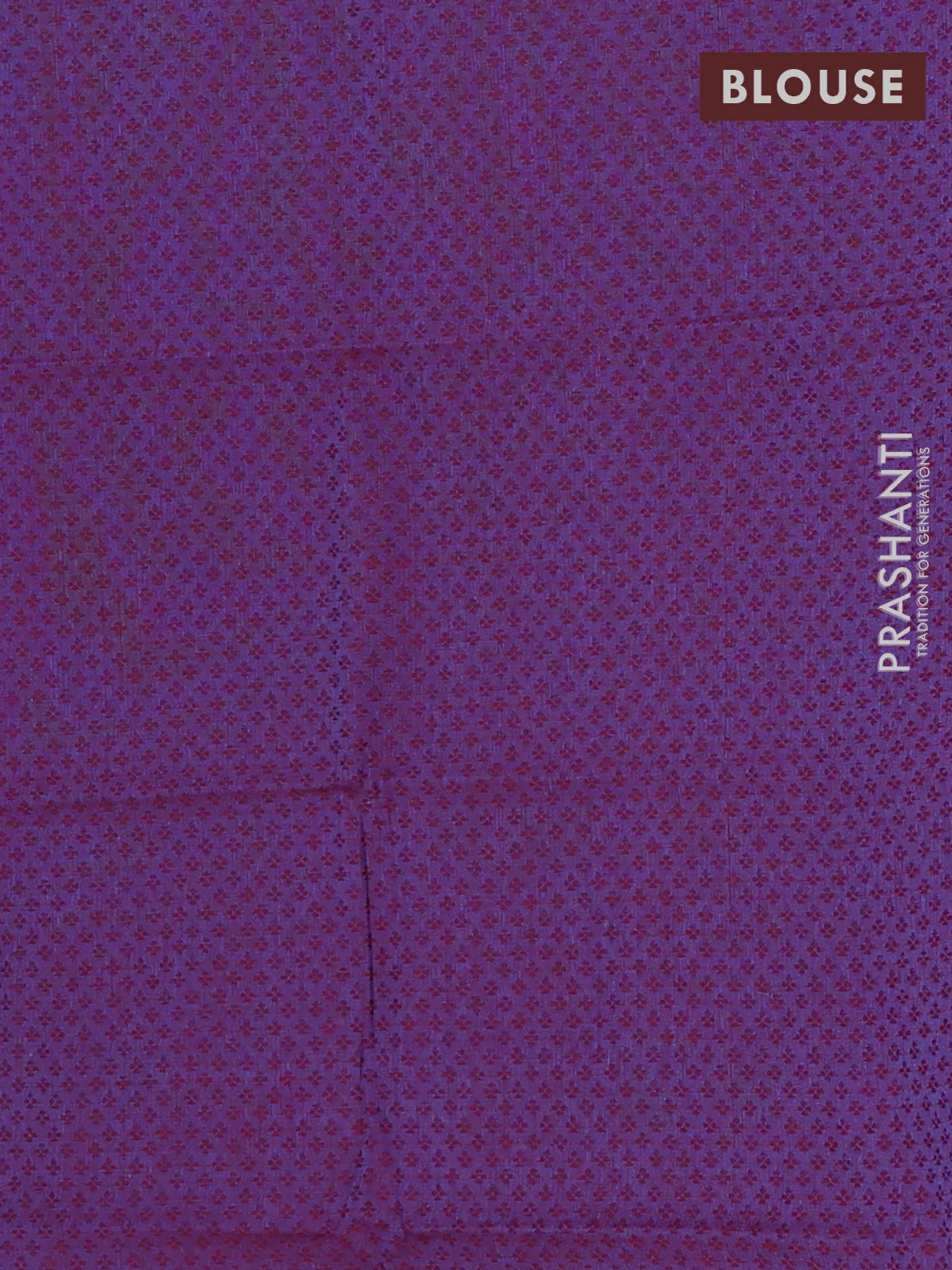 Chettinad cotton saree red and purple with allover checked pattern and simple border - Image 4
