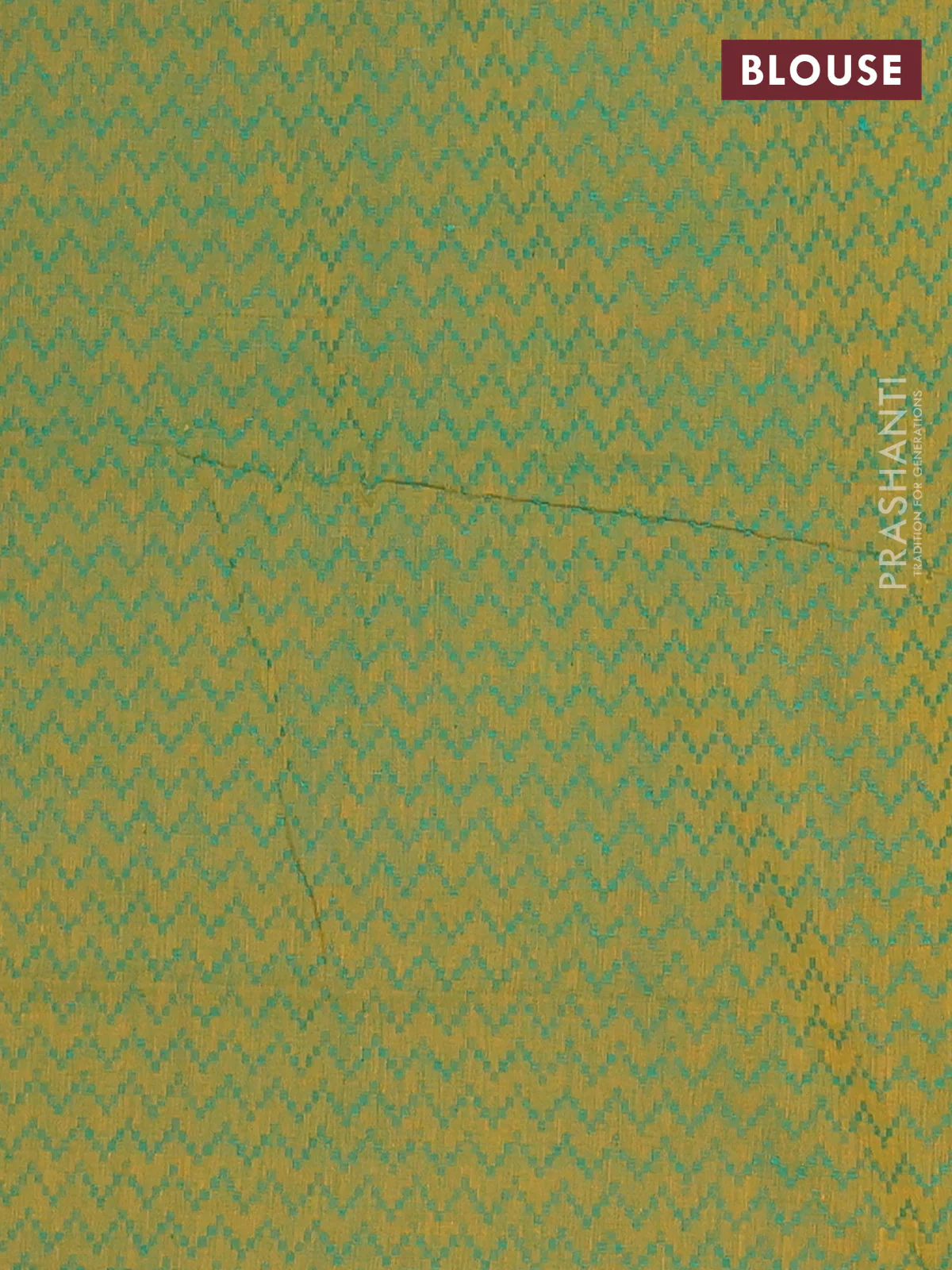 Chettinad cotton saree rust shade and green with allover small checked pattern and zari woven border - Image 4