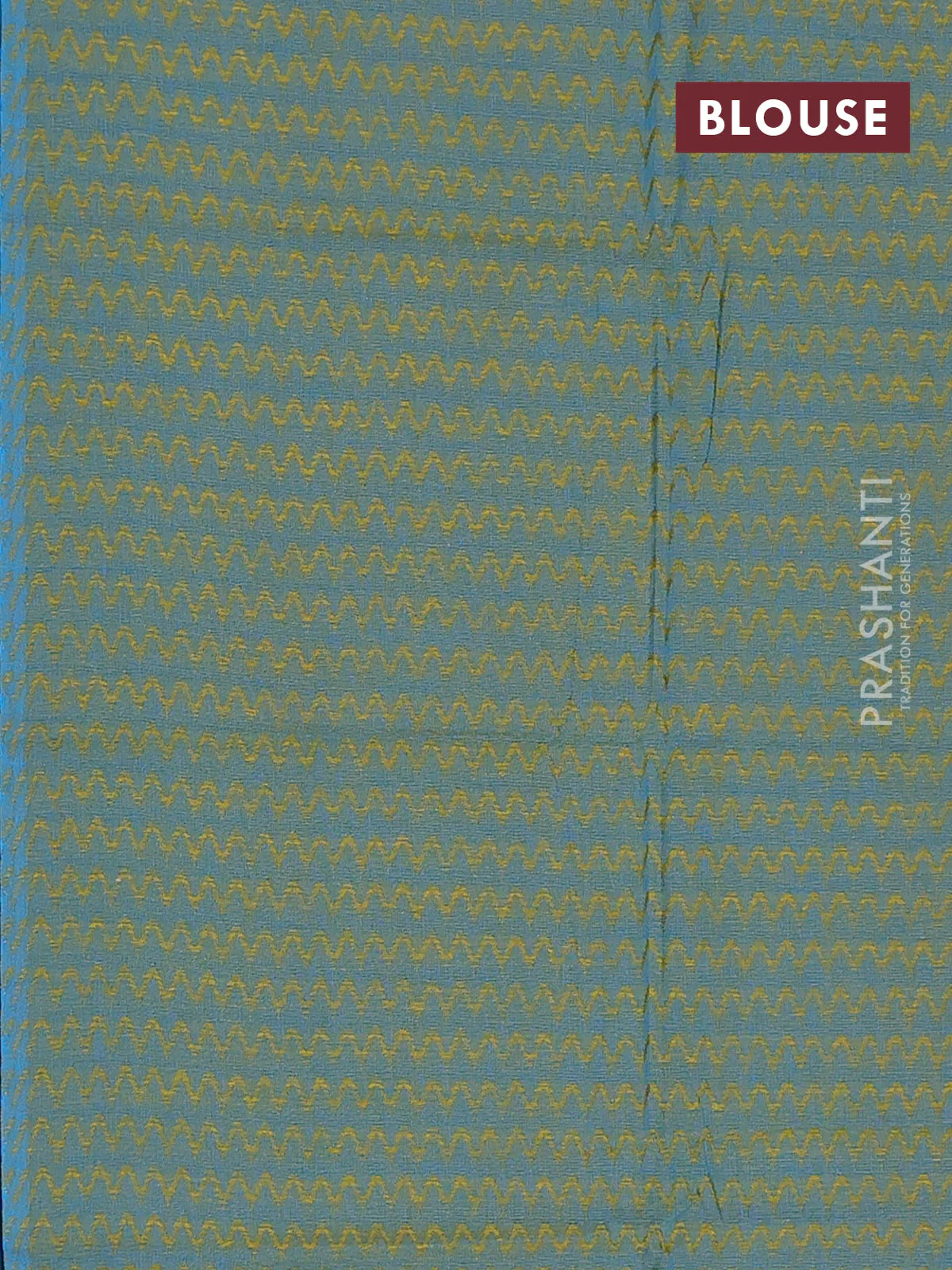 Chettinad cotton saree rust shade and teal green with allover small checked pattern and zari woven border - Image 4