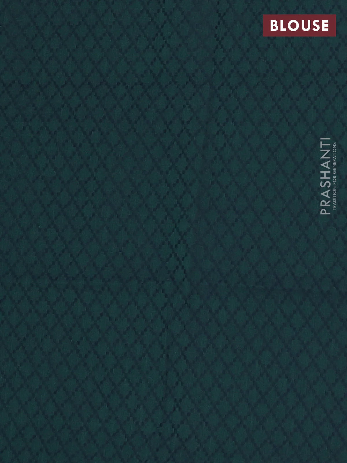 Chettinad cotton saree teal green and green with plain body and zari woven border - Image 4