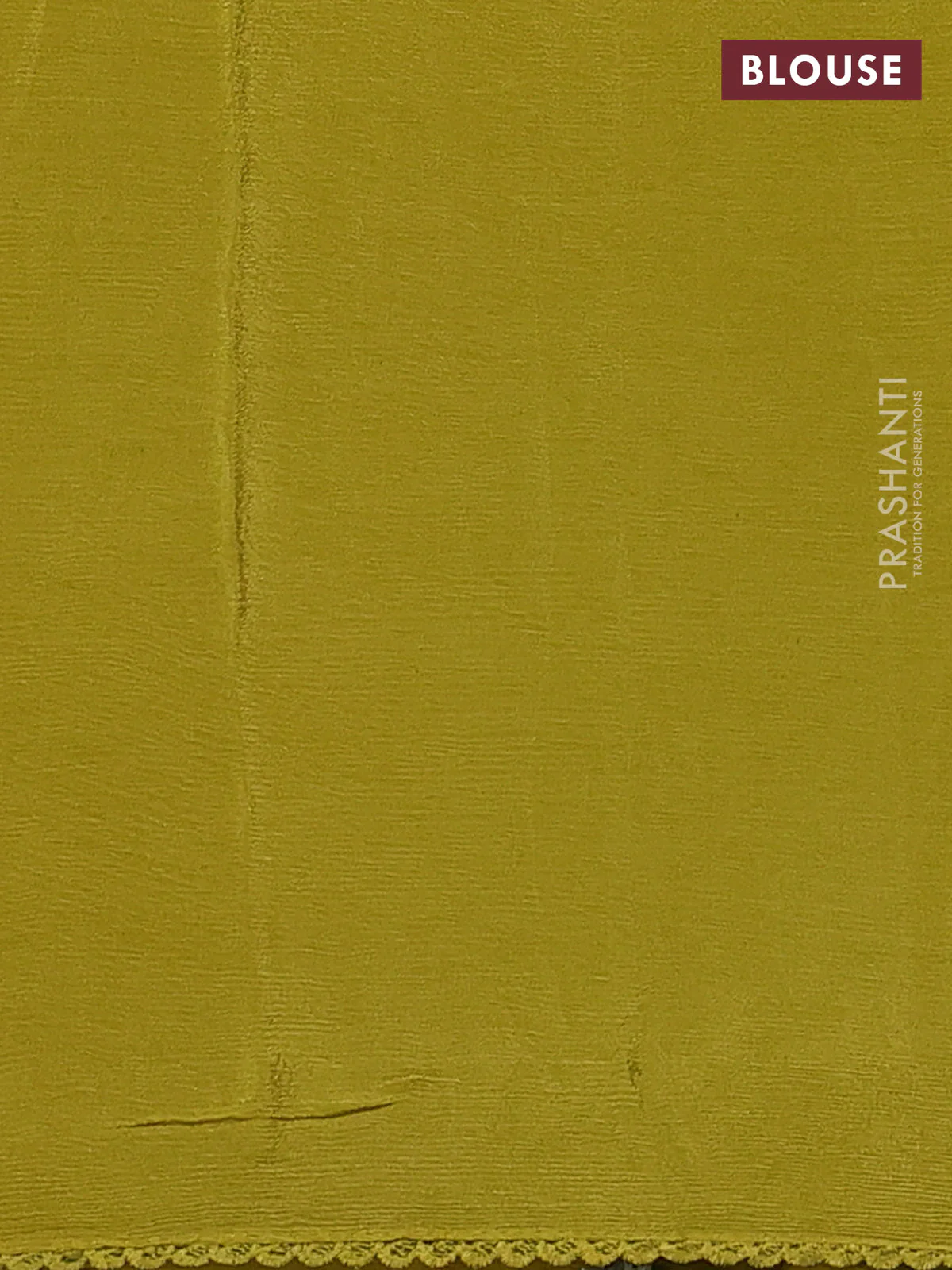 Chiffon silk saree lime green with floral embroidery and lace work border - Image 3