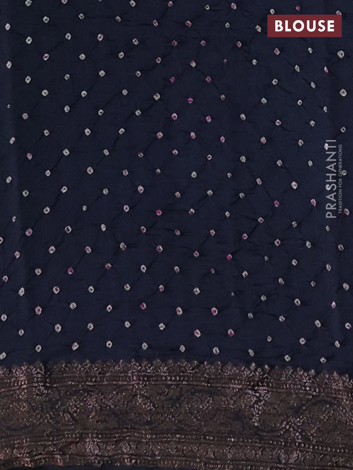 Chiniya silk saree black with plain body and woven border - Image 4