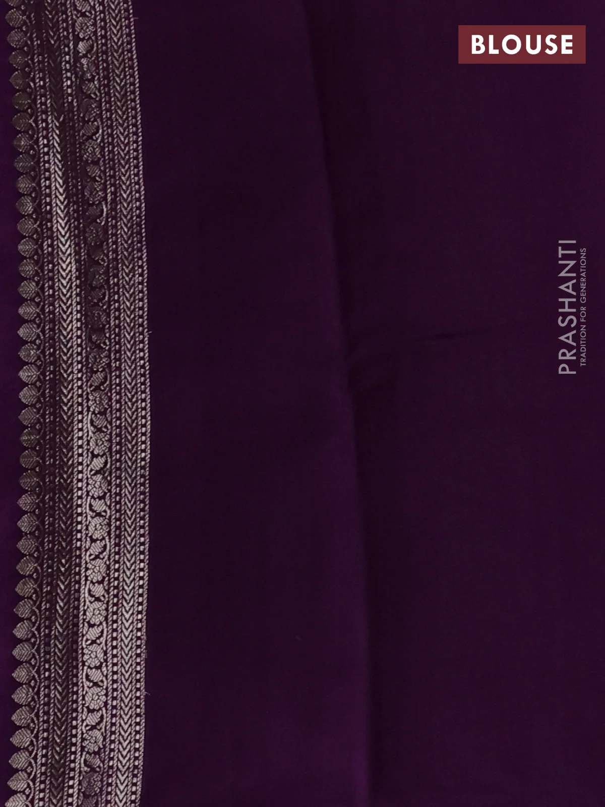 Chiniya silk saree lavender shade and purple with zari woven buttas and zari woven border - Image 3