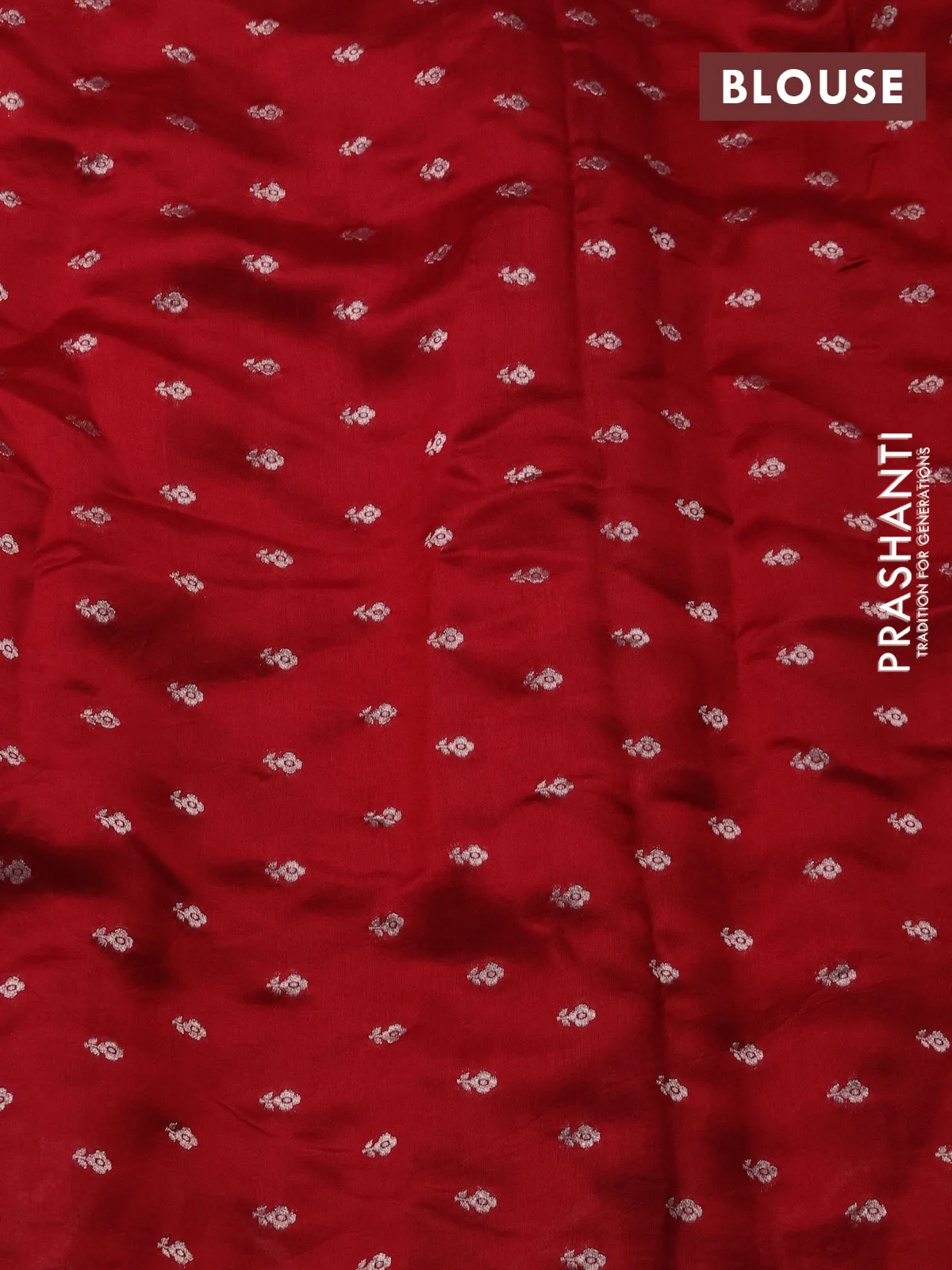 Chiniya silk saree maroon with allover bandhani prints - Image 4