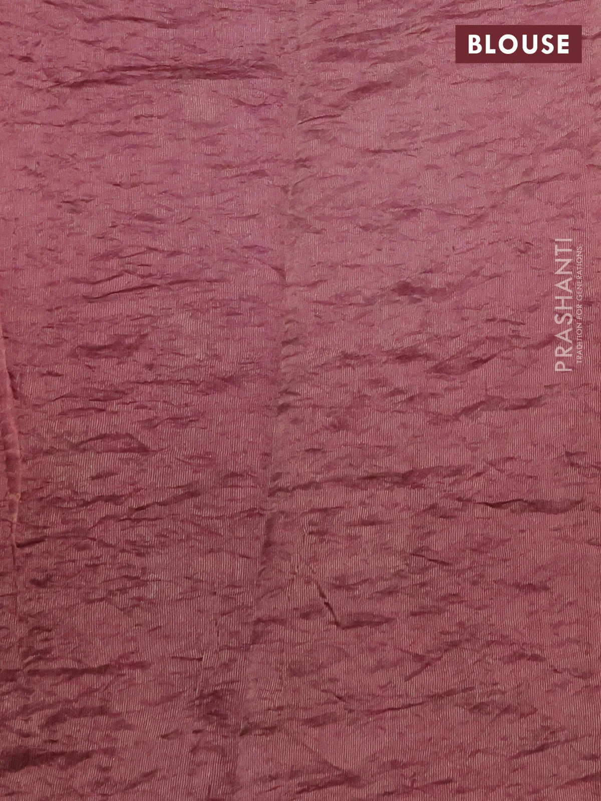 Chiniya silk saree mauve pink with allover zari buttas & bandhini prints in borderless style - Image 4