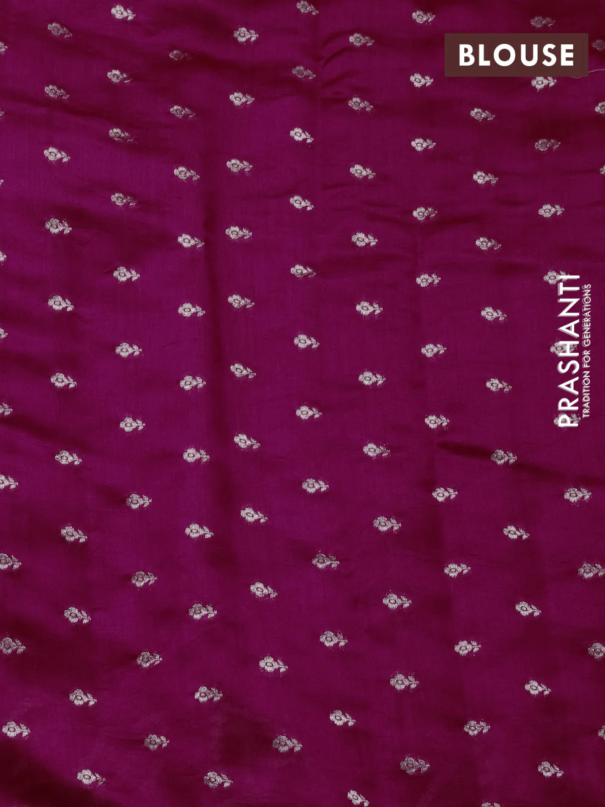 Chiniya silk saree pink with allover bandhani prints - Image 4