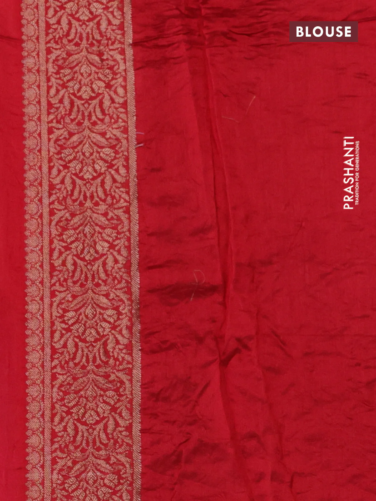 Chiniya silk saree purple and red with allover bandhani prints & zari weaves and zari woven border - Image 3