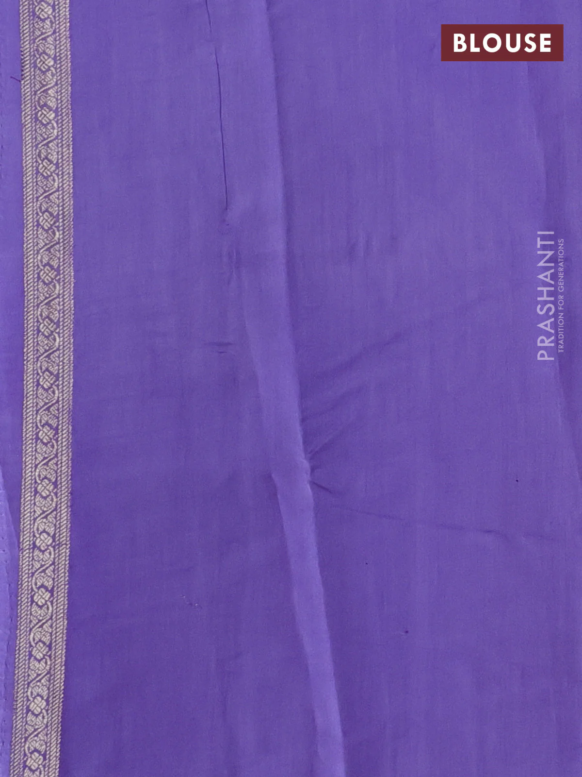 Chiniya silk saree violet and lavender with zari woven buttas and zari woven border - Image 3