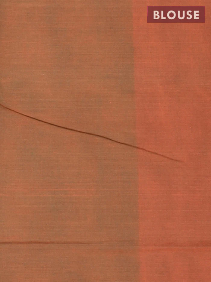 Coimbatore Cotton Pink Emboss Saree with Thread Woven Border - Image 4