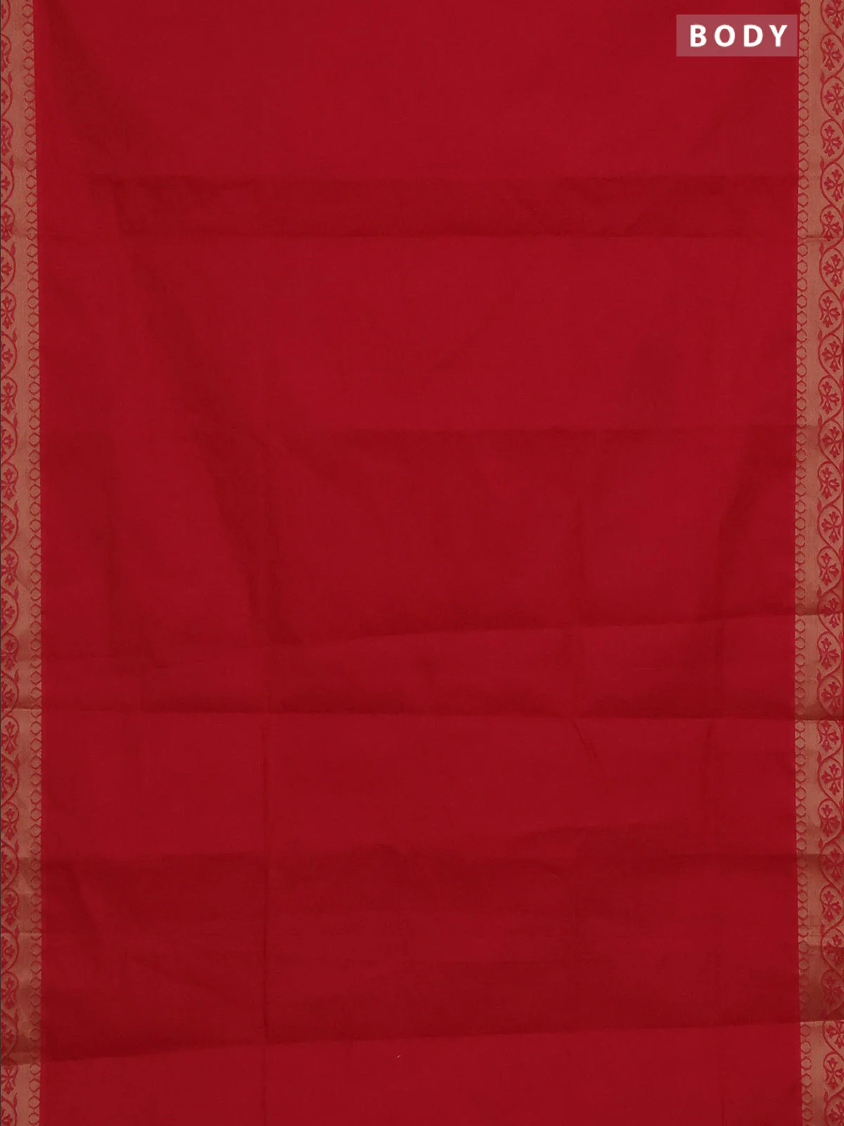 Coimbatore cotton saree pink with allover self emboss and thread woven border - Image 2