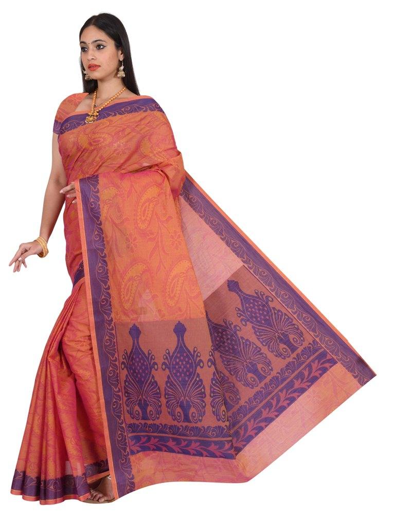 coimbatore Cotton Saree - Pink - Image 3