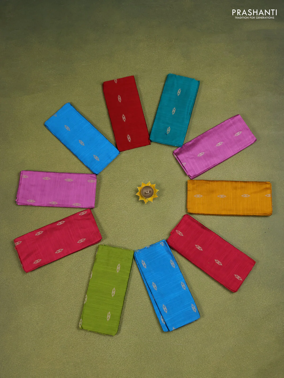 Cotton blouse bits multi colour and pack of 10