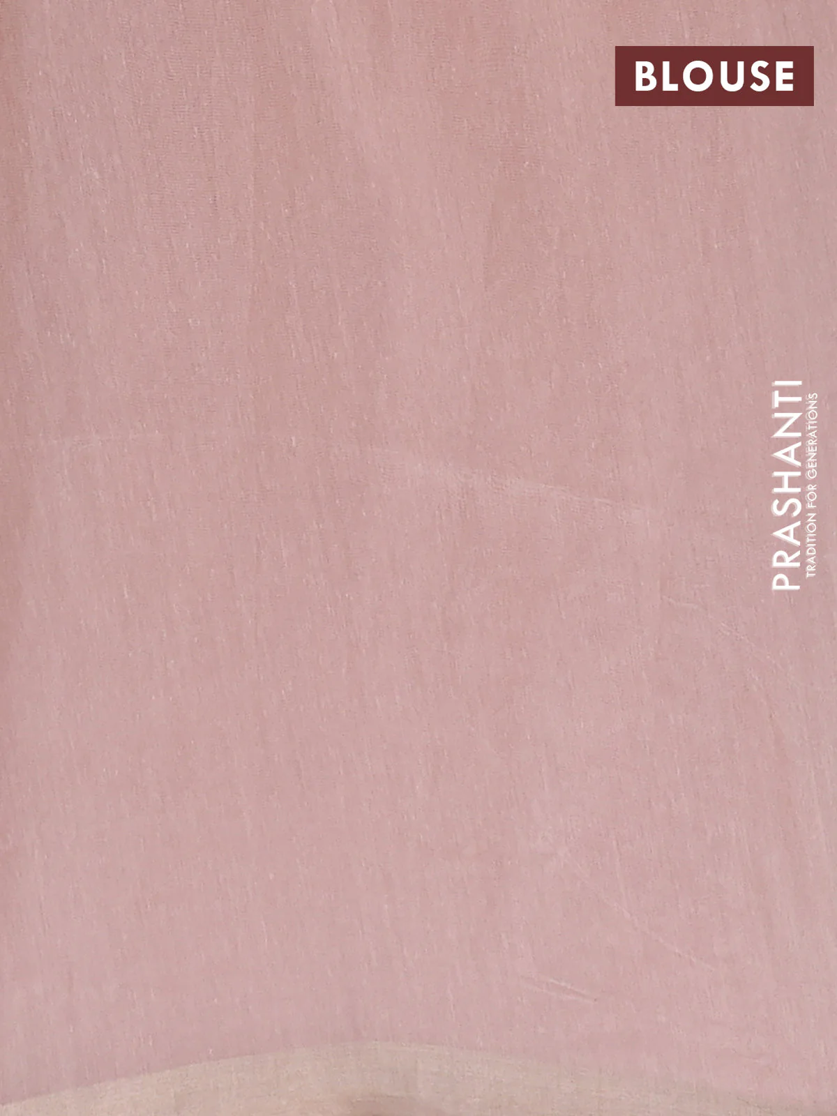 Cotton Saree peach shade with allover kantha work and zari woven border - Image 4
