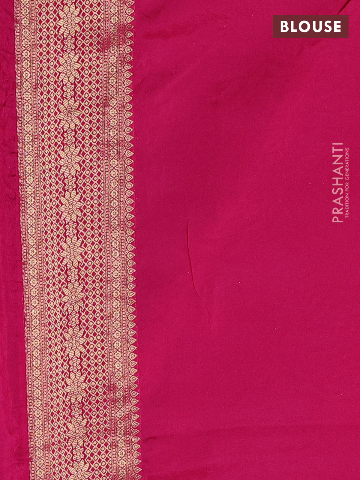 Crepe silk saree pink with allover bandhani mina weaves & sequin work and zari woven border - Image 3