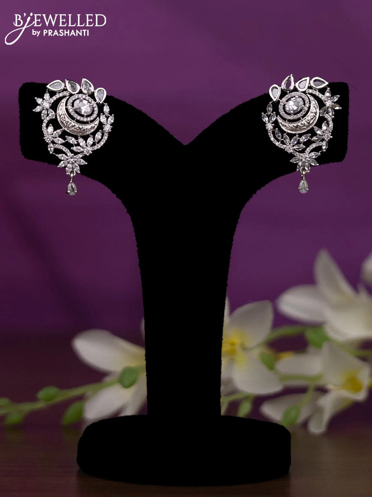 Crystal beaded multicolour nceklace with cz stones - Image 2