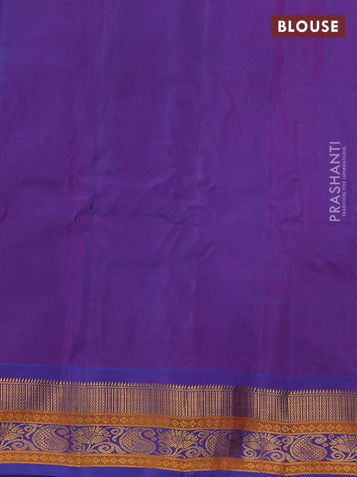Gadwal silk cotton saree dark magenta pink and dual shade of blue with zari woven buttas and zari woven border - Image 3