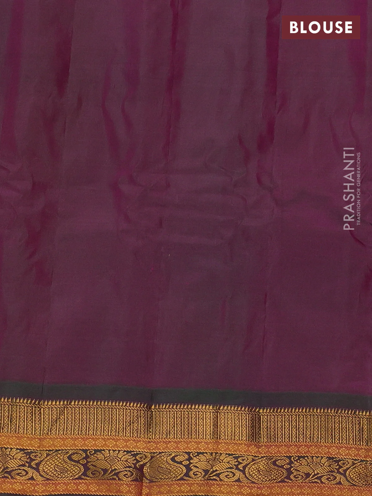 Gadwal silk cotton saree magenta pink and dual shade of green with zari woven buttas and zari woven border - Image 3