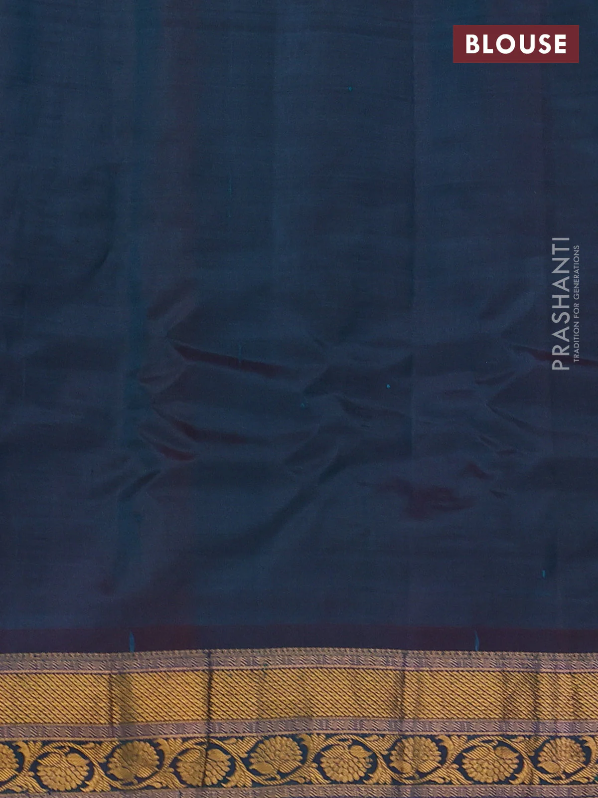 Gadwal silk cotton saree teal blue and dual shade of maroon with allover zari woven paisley buttas and zari woven border - Image 3