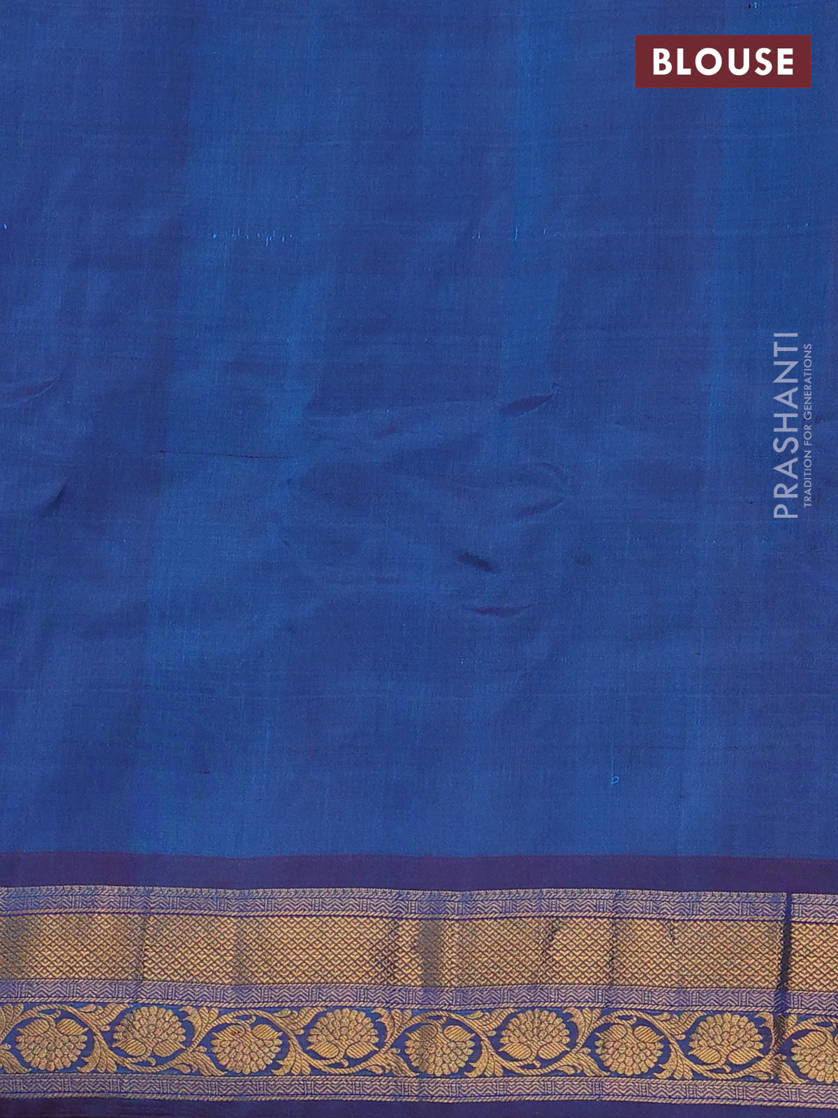Gadwal silk cotton saree teal bluish green and purple with allover zari woven paisley buttas and zari woven border - Image 3