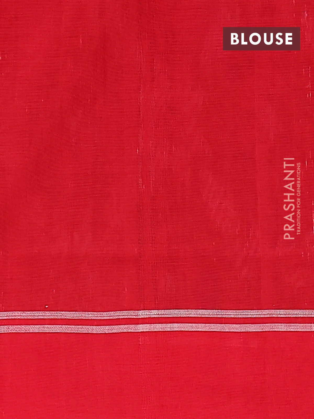 Ikat cotton saree black and red with plain body and rettapet zari woven border - Image 4