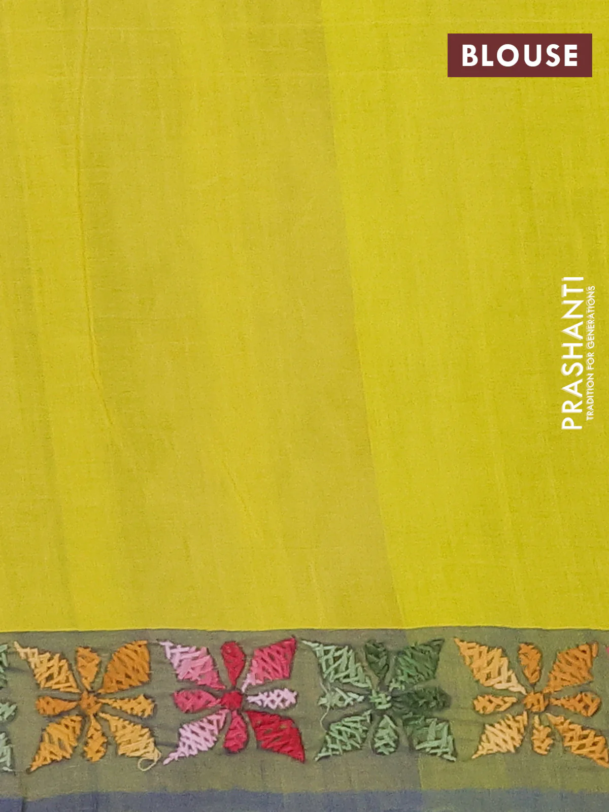 Ikat cotton saree cream with allover ikat weaves and ganga jamuna border - Image 4