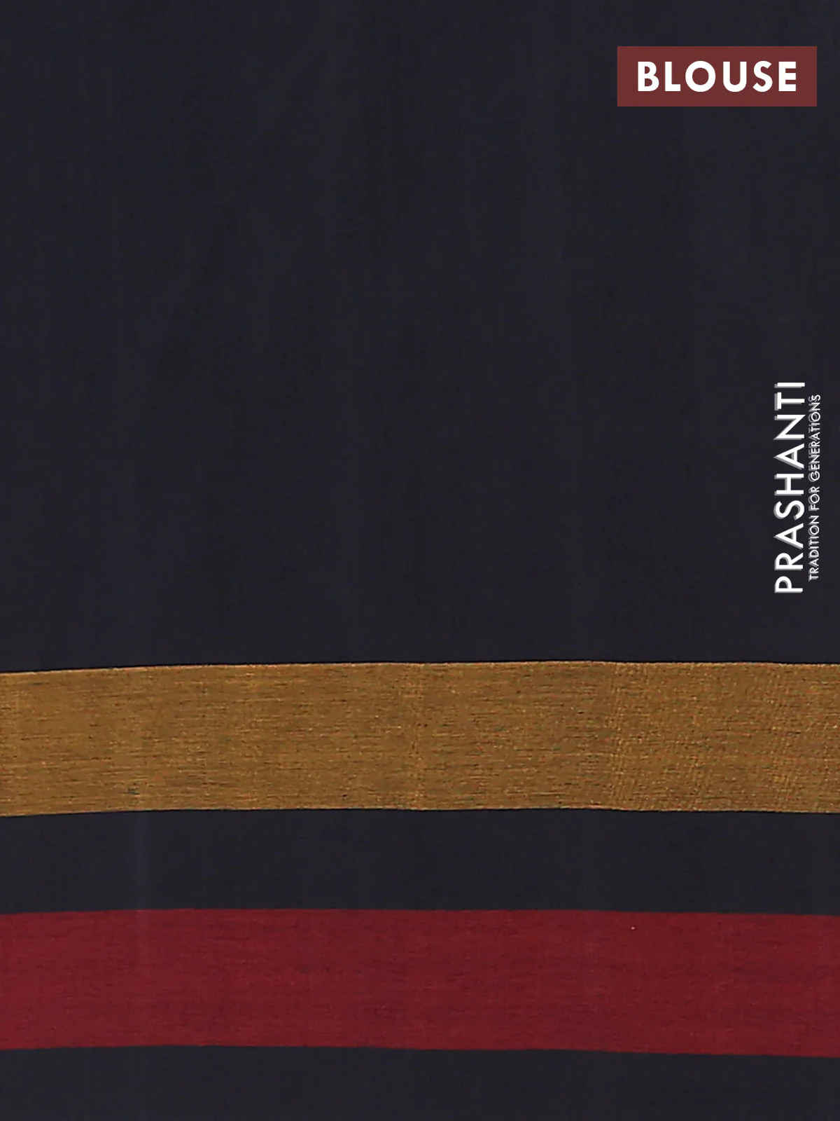 Ikat cotton saree grey and black with plain body and temple design ikat border - Image 4