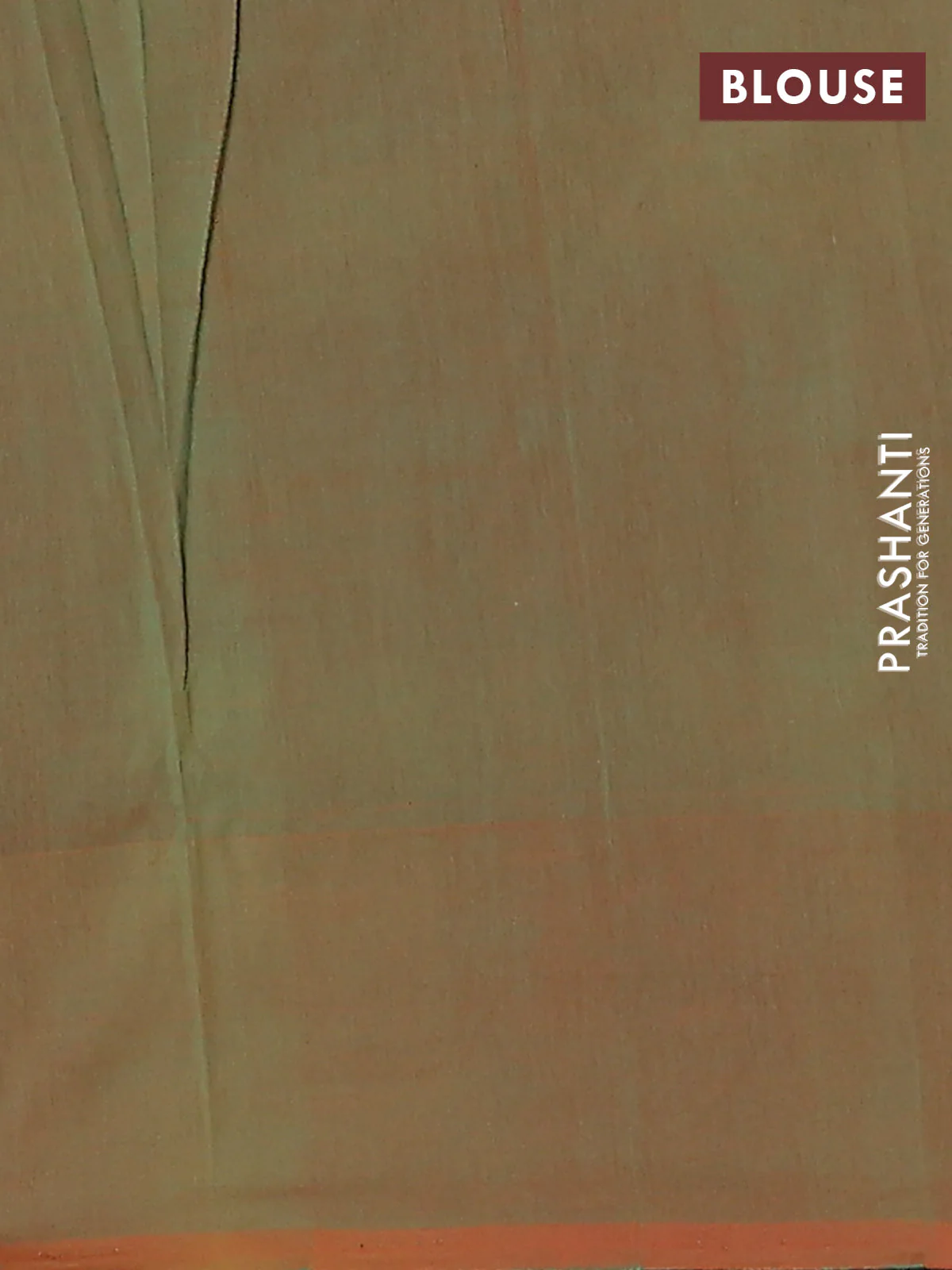 Ikat cotton saree grey and dual shade of orange with allover ikat weaves and simple border - Image 4