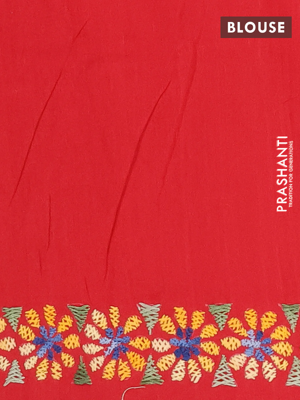 Ikat cotton saree off white with allover ikat weaves and ganga jamuna border - Image 4