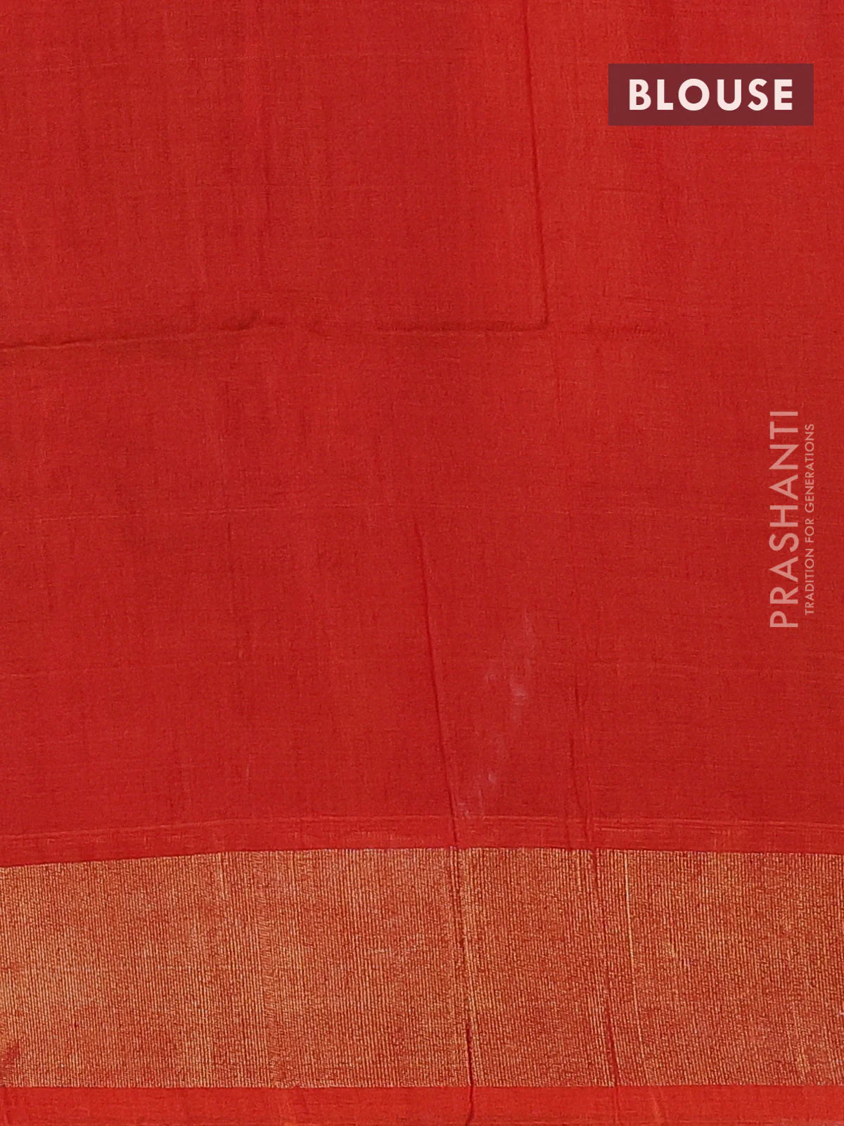 Ikat silk cotton saree blue and orange with alover ikat weaves and zari woven border - Image 3