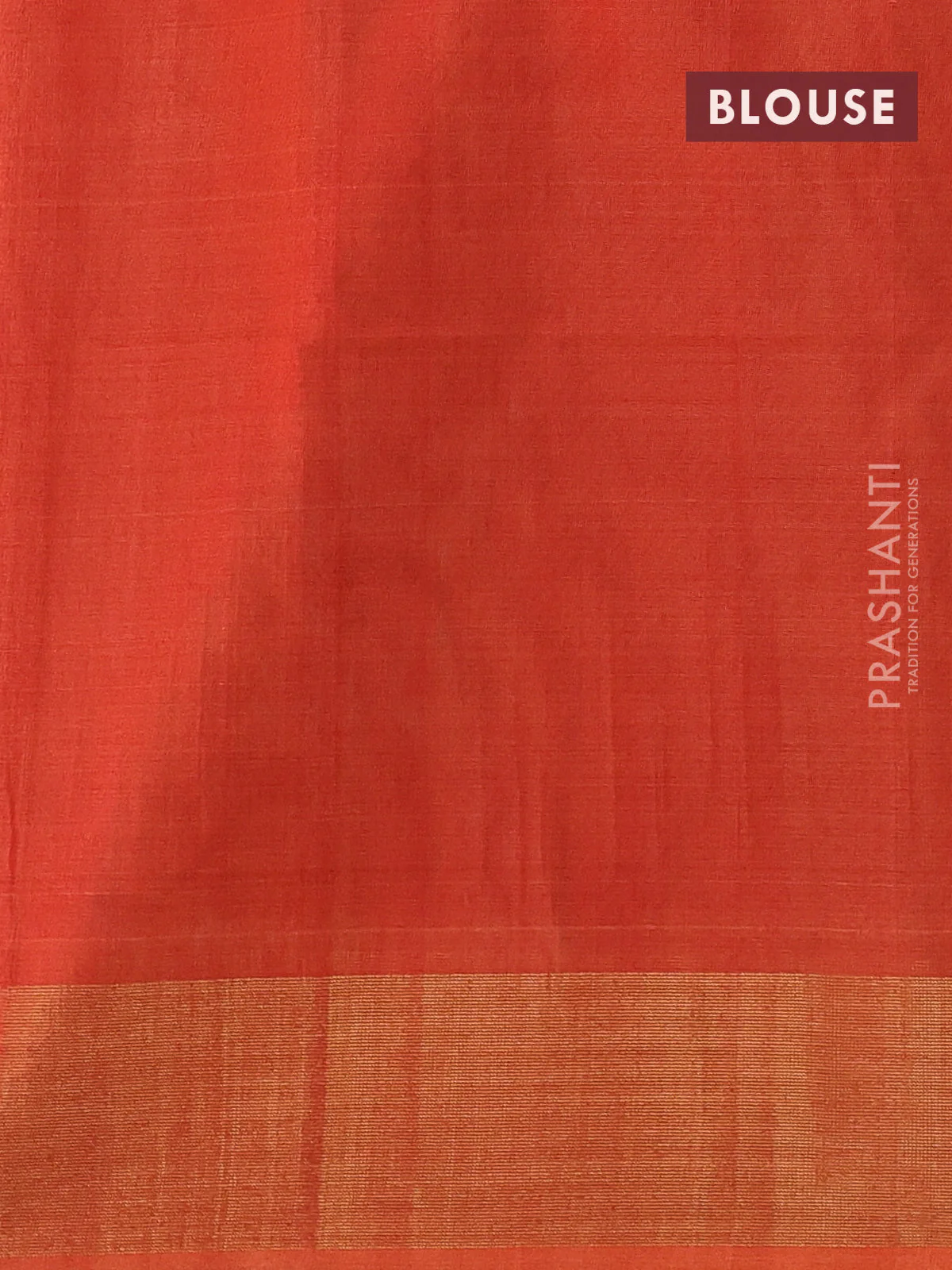 Ikat silk cotton saree bottle green and orange with allover ikat weaves and zari woven border - Image 3