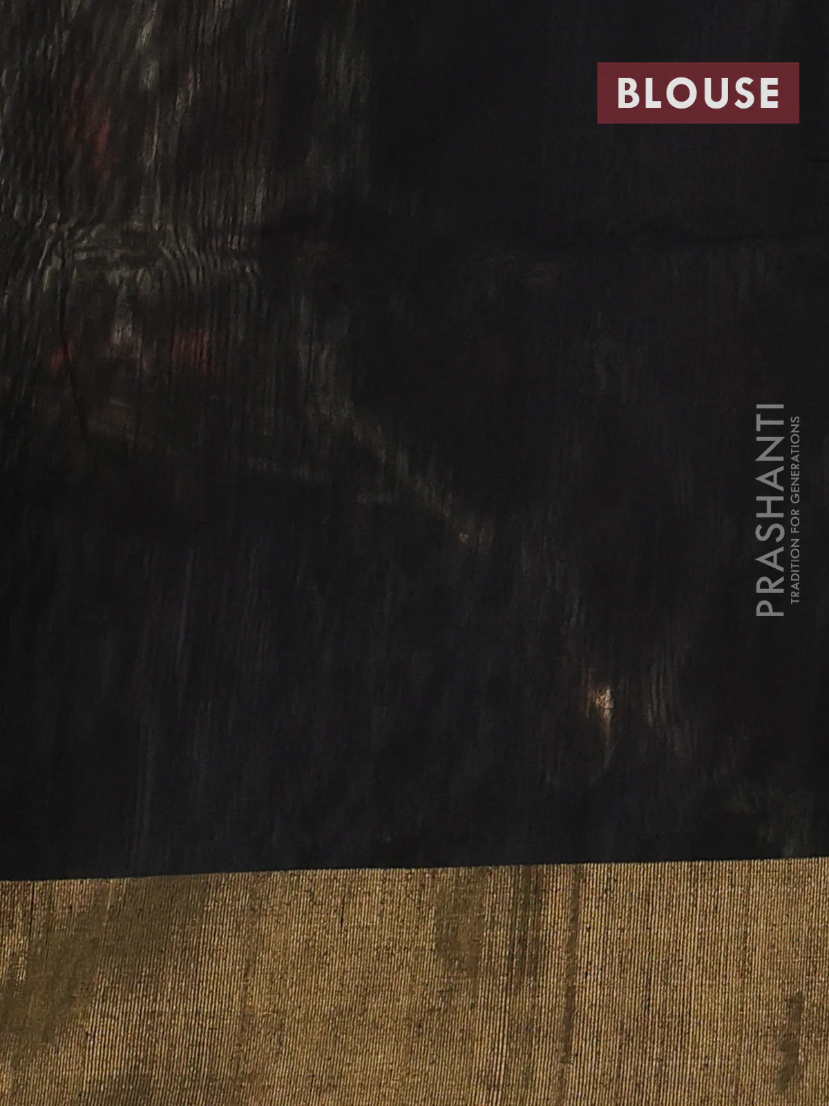 Ikat silk cotton saree cream and deep coffee brown with alover ikat weaves and zari woven border - Image 3