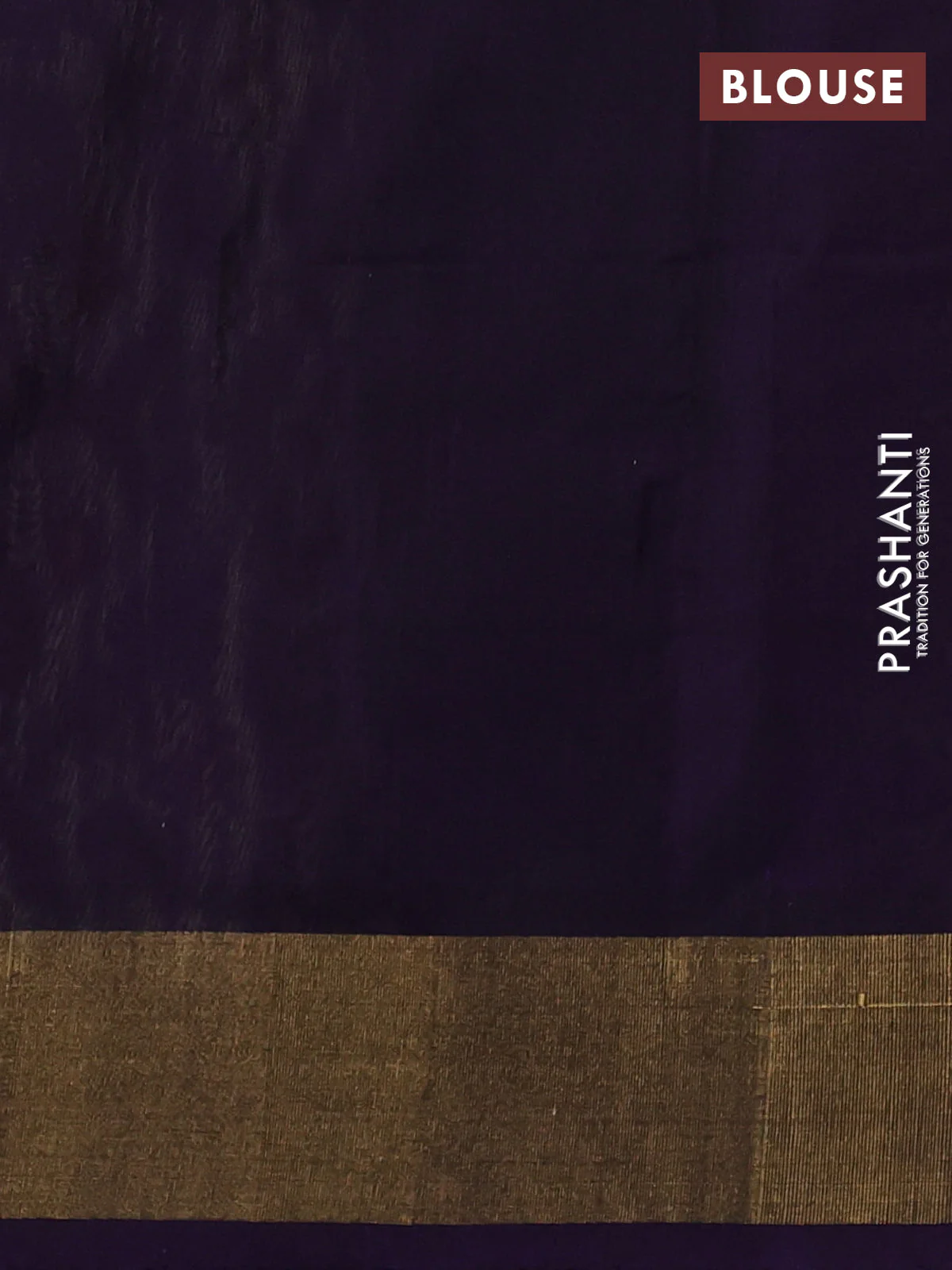 Ikat silk cotton saree cream and deep violet with allover ikat weaves and zari woven border - Image 3