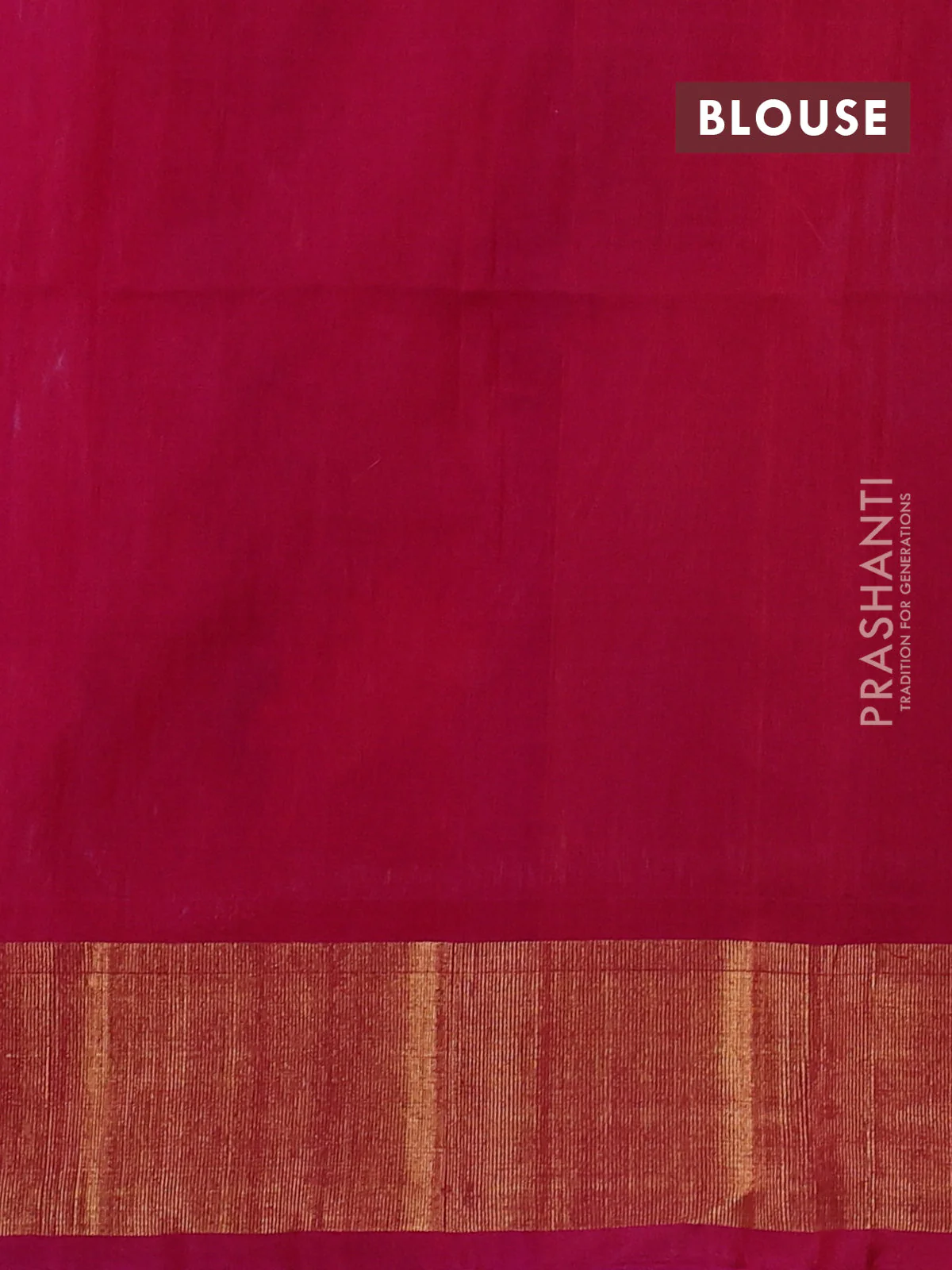 Ikat silk cotton saree dark blue and pink with allover ikat weaves and zari woven border - Image 3