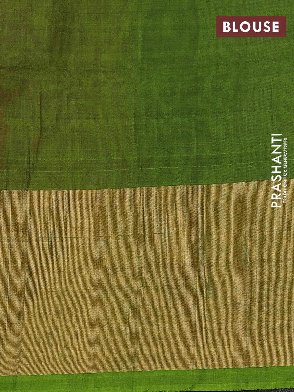 Ikat silk cotton saree dark pink and light green with allover ikat weaves and long zari woven ikat border - Image 3